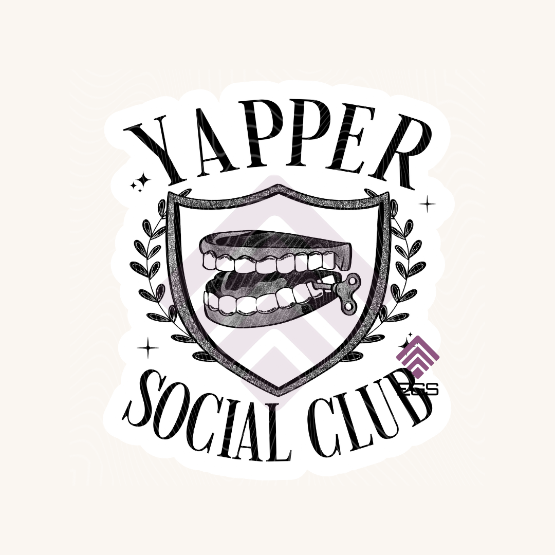 Yapper Social Club Sticker