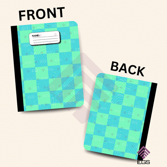 Blue Checkered Notebook